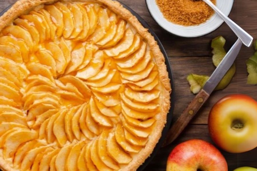 recept jablečný francouzský koláč